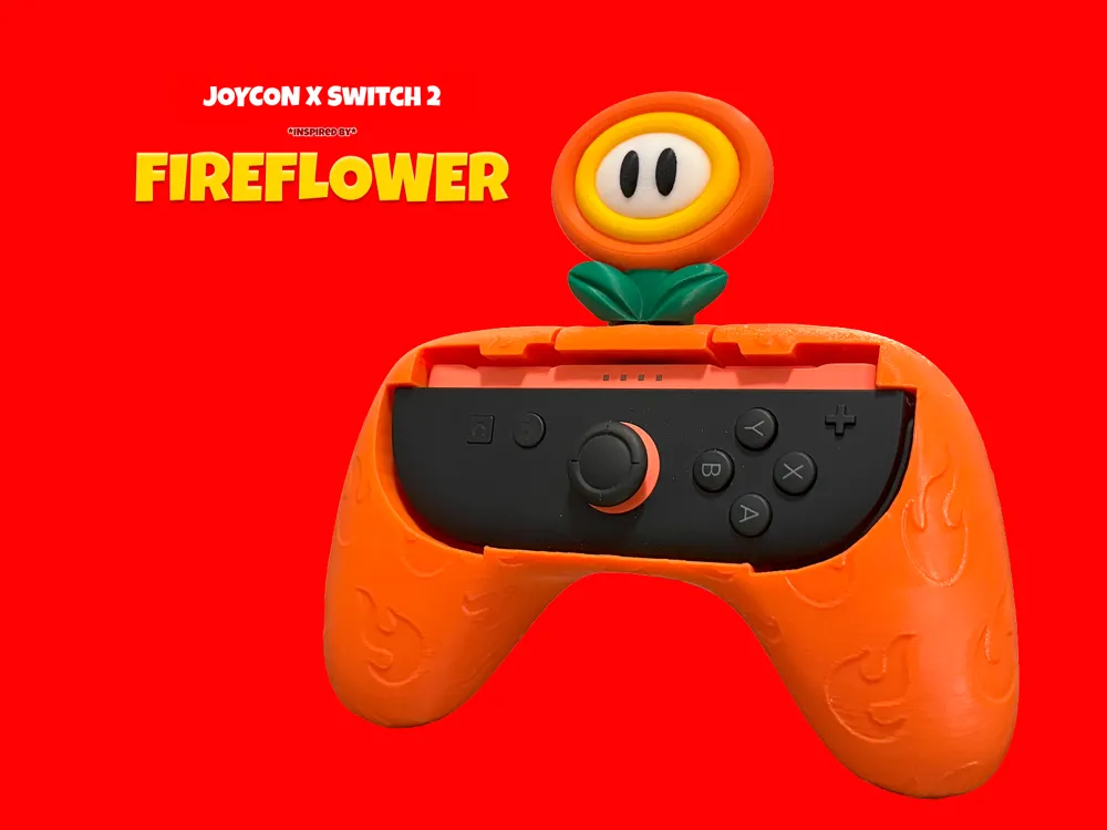 Nintendo Switch 2 – JoyCon Fire Flower